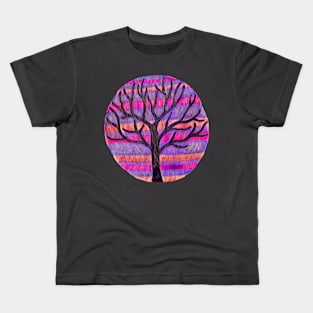Tree in Pink Wash Kids T-Shirt